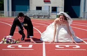 Bride and Groom marathon